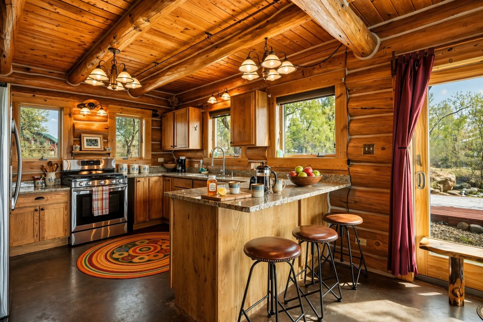 Dining table set for a group inside a Wyo Stays whole-home rental — Sheridan County, Wyoming