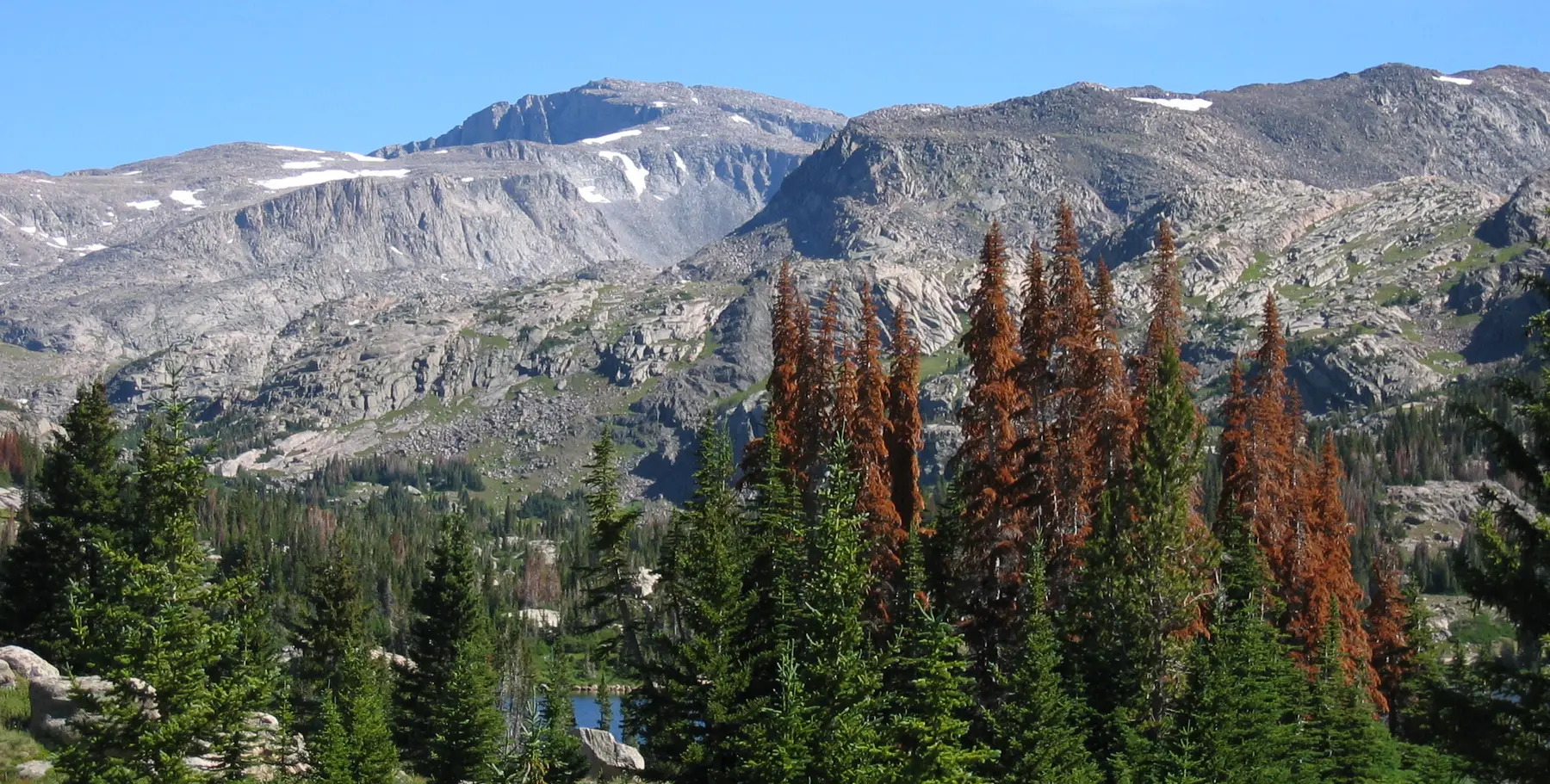 The Bighorn Mountains above Sheridan