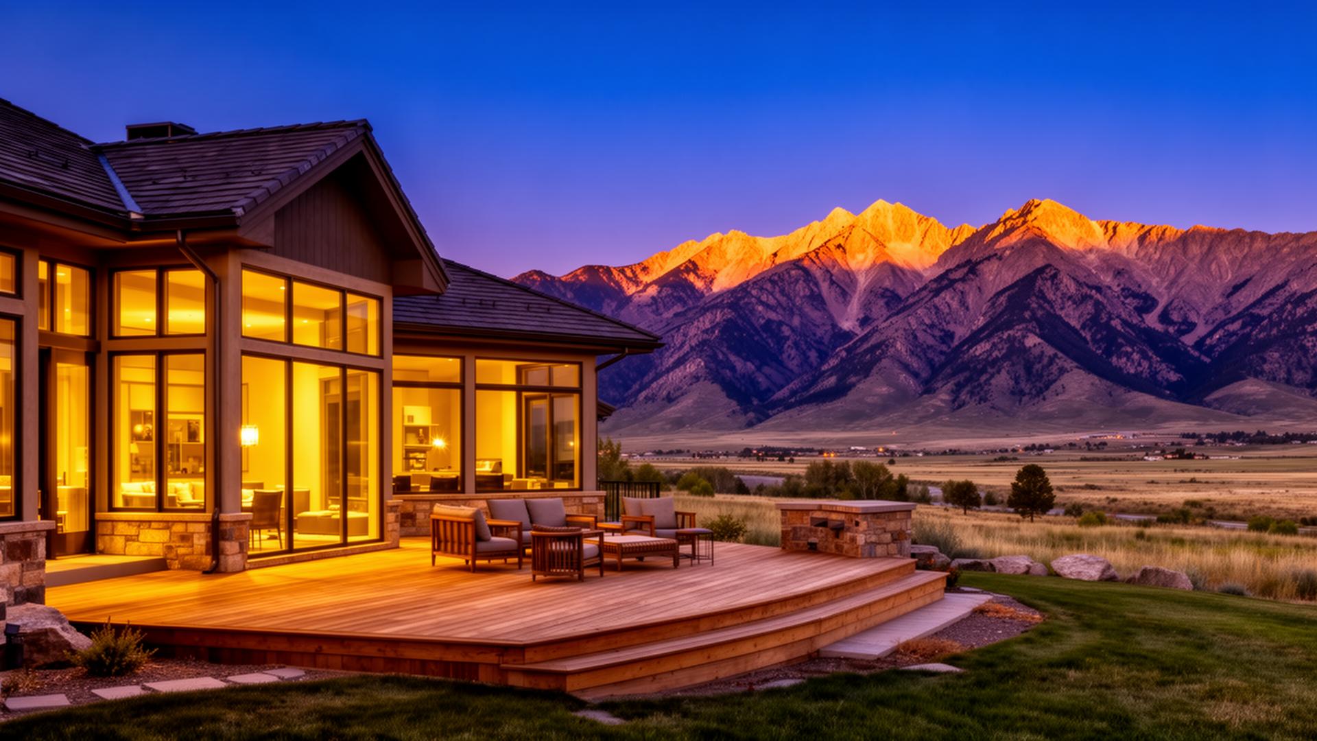 premium vacation rental home near Sheridan Wyoming golf courses with Big Horn Mountain views